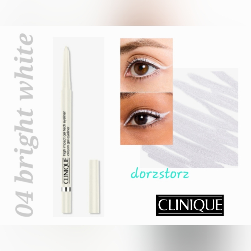 CLINIQUE High Impact Gel Tech Eyeliner *04 BRIGHT WHITE* / .01 oz / New in box